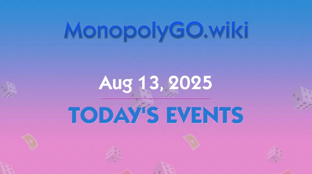 Eventos de Monopoly GO! para el 13 de agosto de 2025 - Golden Blitz
