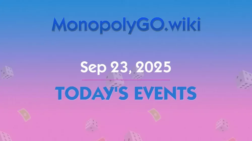 Événements du 23 septembre 2025 - Roll Treasures dans Monopoly GO!