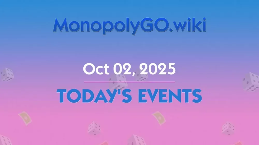 Eventos de Monopoly GO! del 2 de octubre de 2025