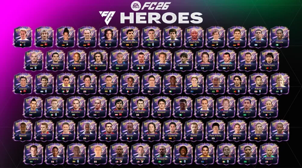 EA FC 26 Heroes : Tous les héros et leurs évaluations dans Ultimate Team