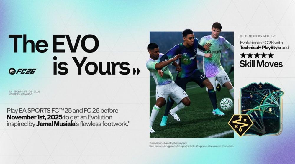Unlock the Jamal Musiala Evolution in FC 26 - Club Membership Rewards