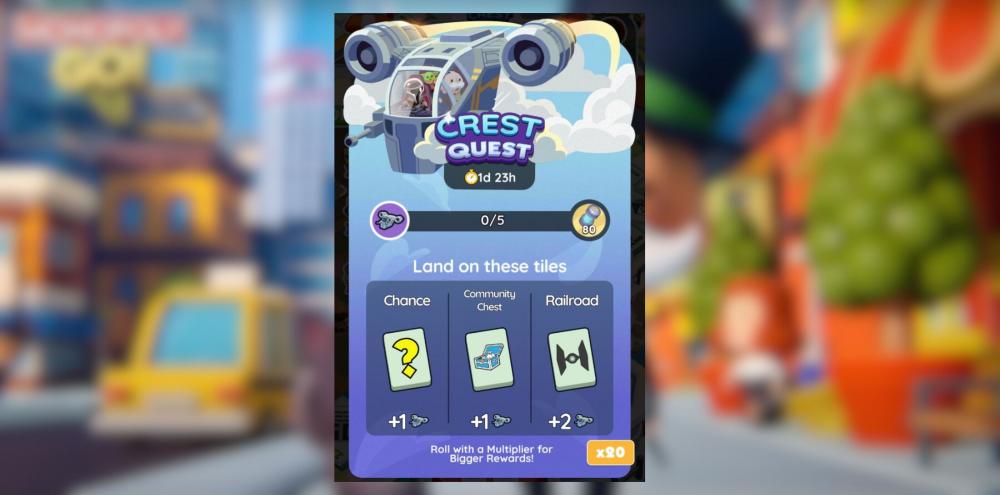 Monopoly GO : Récompenses et Jalons de Crest Quest