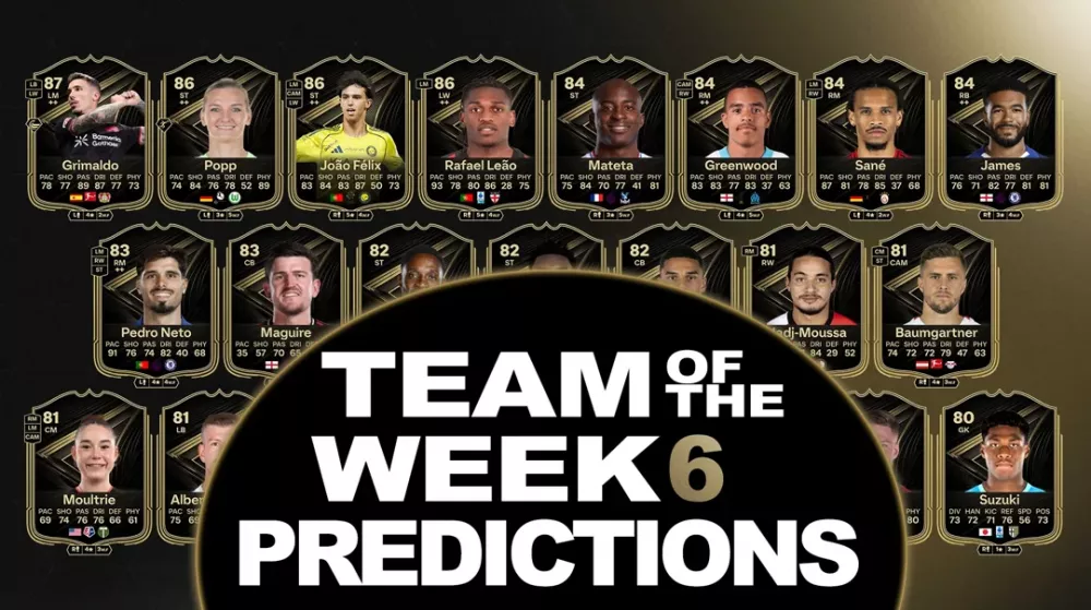EA FC 26 TOTW 06 Predictions: Messi, Greenwood, and More – Who Will Make the Team of the Week 6?