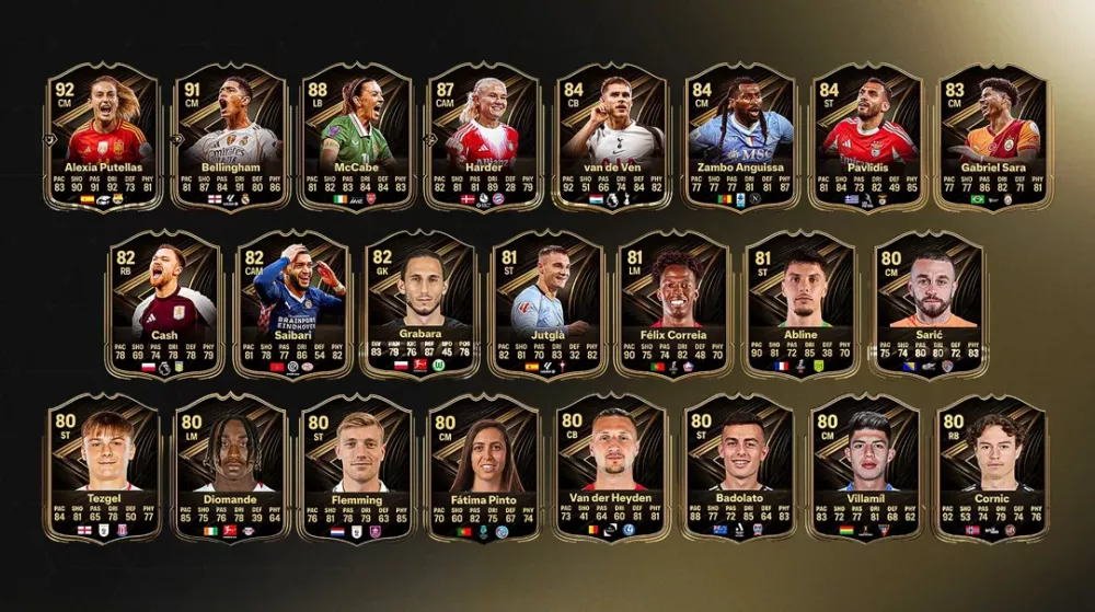 EA FC 26 : Fuites TOTW 7 – Putellas, Bellingham et McCabe à l’honneur