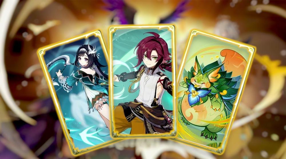 ¡Los jugadores de TCG reciben un regalo en Genshin 5.8 con 3 nuevas cartas!