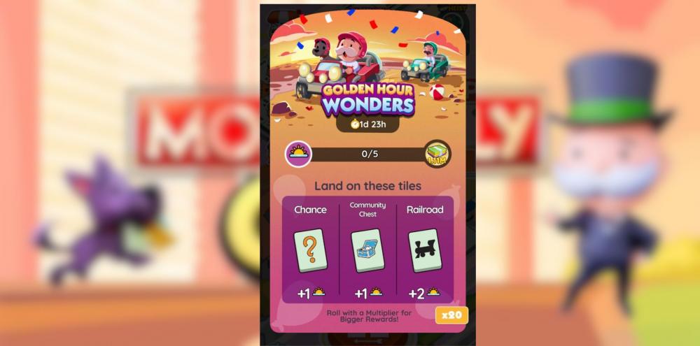 Unlock Amazing Rewards in Monopoly GO's Golden Hour Wonders (July 02-04)