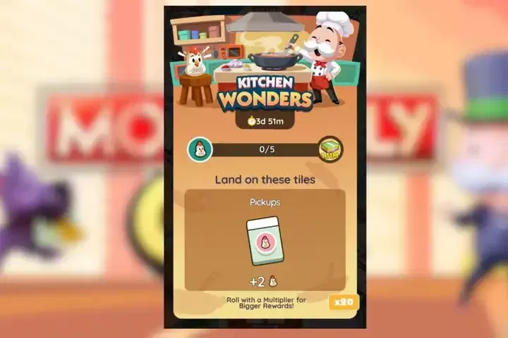 Monopoly GO: Belohnungen und Meilensteine der Kitchen Wonders