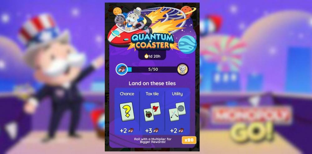 Monopoly GO: Recompensas y Hitos del Quantum Coaster