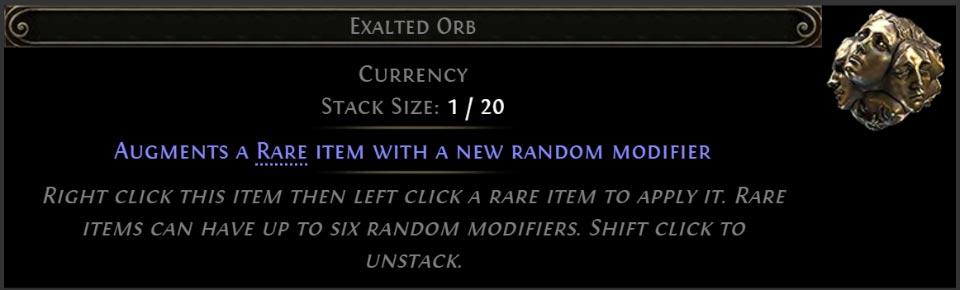 Exalted Orb in Path of Exile 2