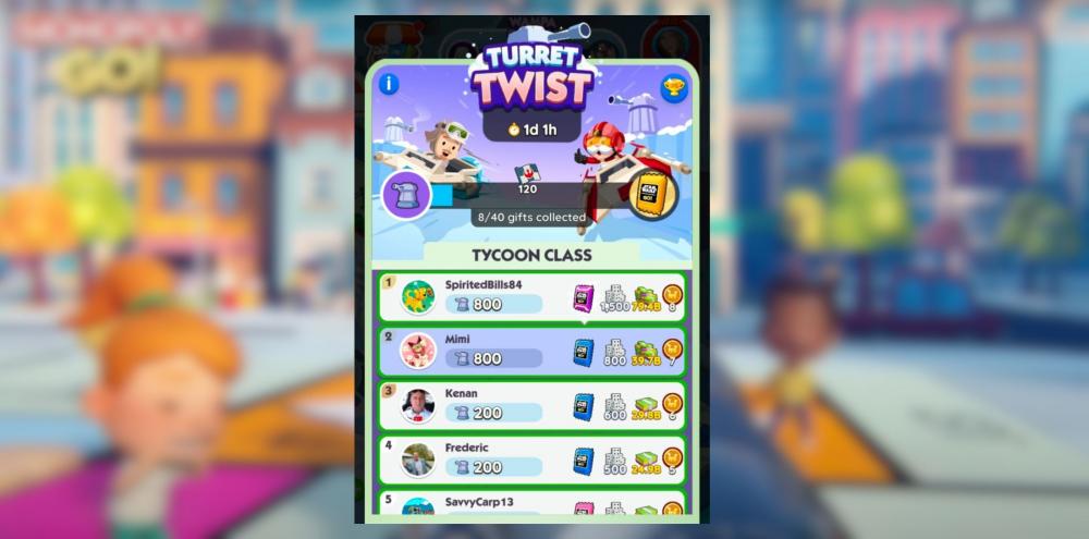 Monopoly GO: Ricompense e Traguardi di Turret Twist