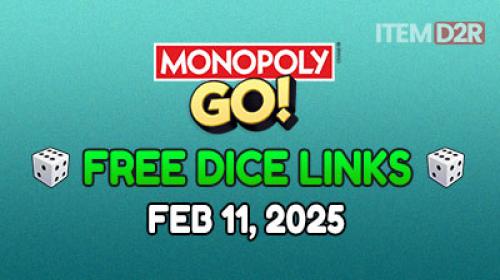 Monopoly GO Dés Gratuits : 11 février 2025