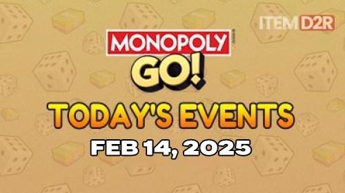 Événements quotidiens de Monopoly GO : Guide pour le 14 février 2025.