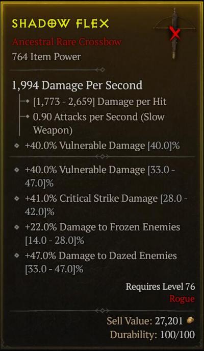 +40.0% Vulnerable Damage +41.0% Critical Strike Damage