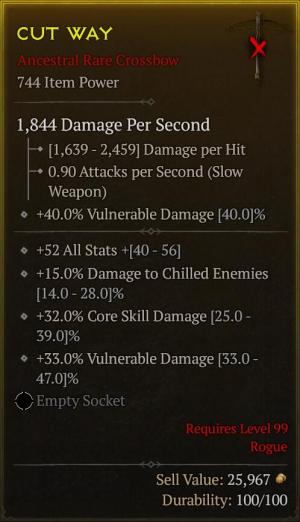 +33.0% Vulnerable Damage +32.0% Core Skill Damage