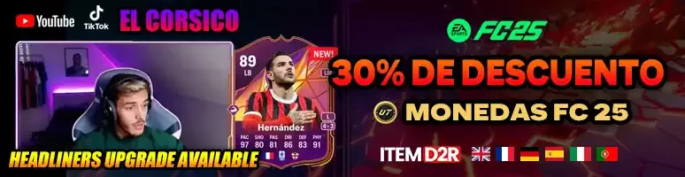 30% de descuento en monedas FC 25 en ItemD2R