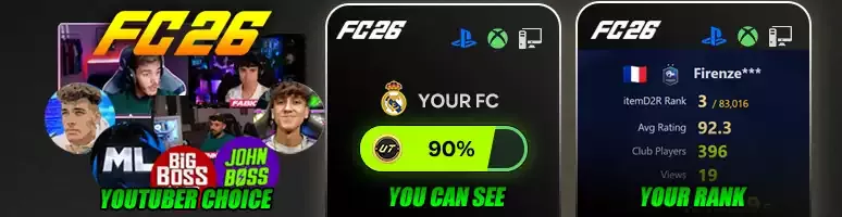 30% OFF FC 26 coins at itemd2r