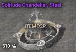 Solitude Chandelier, Steel