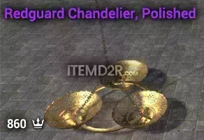 Redguard Chandelier, Polished
