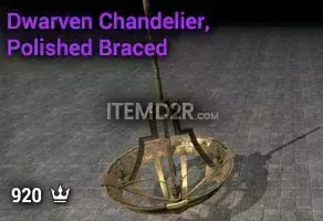 Dwarven Chandelier, Polished Braced