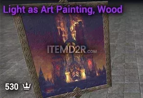 Light as Art Painting, Wood