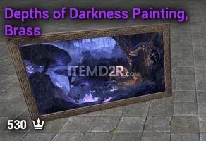 Depths of Darkness Painting, Brass