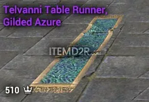 Telvanni Table Runner, Gilded Azure