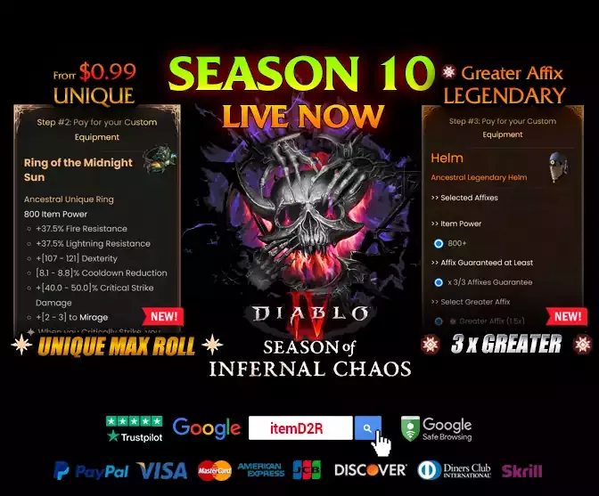Buy Diablo 4 Items and Gold at ItemD2R