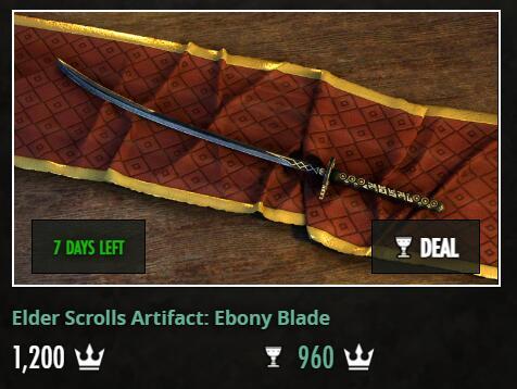 Elder Scrolls Artifact: Ebony Blade