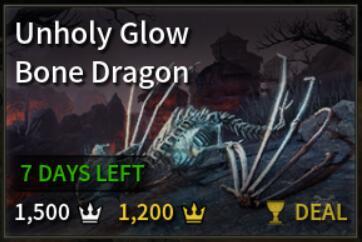Unholy Glow Bone Dragon