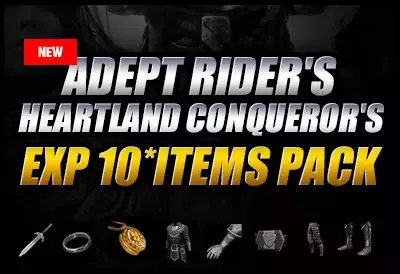 [EU]Lv.1 Adept Rider's & Heartland Conqueror's EXP 10*items Pack