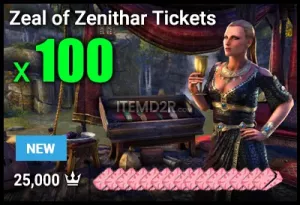 Zeal of Zenithar Tickets x 100