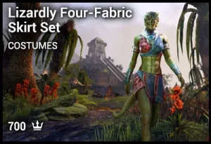 Lizardly Four-Fabric Skirt Set