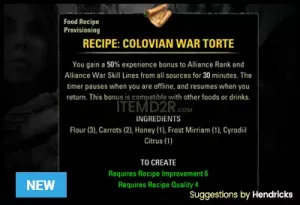 [EU]Recipe: Colovian War Torte