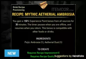 [EU]Recipe: Mythic Aetherial Ambrosia