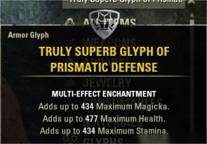 [NA]Truly Superb Glyph Of Prismatic Defense x1