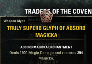 [EU]Truly Superb Glyph Of Absorb Magicka