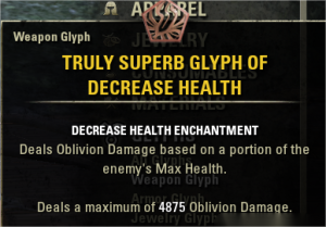 [EU]Truly Superb Glyph Of Decrease Health