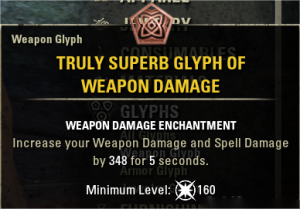 [EU]Truly Superb Glyph Of Weapon Damage