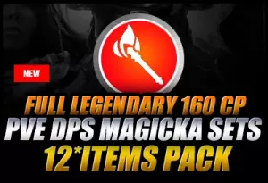 [EU]Full Legendary 160 CP PvE DPS Magicka Sets 12*items Pack