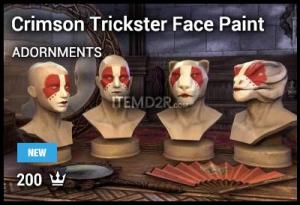 Crimson Trickster Face Paint