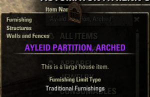 [NA]Ayleid Partition, Arched