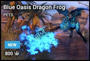 Blue Oasis Dragon Frog