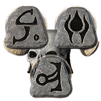 Flickering Flame Bone Visage – 10-14 Fire Pierce.