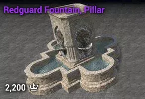 Redguard Fountain, Pillar