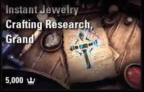 Instant Jewelry Crafting Research, Grand