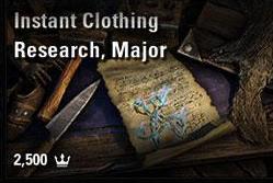 Instant Clothing Research, Major