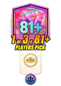 81+ 1 of 3 Player Pick