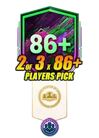 86+ 2 of 3 Player Pick