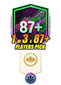 87+ 1 of 3 Player Pick