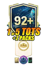 92+ 1 of 5 TOTS Player Pick